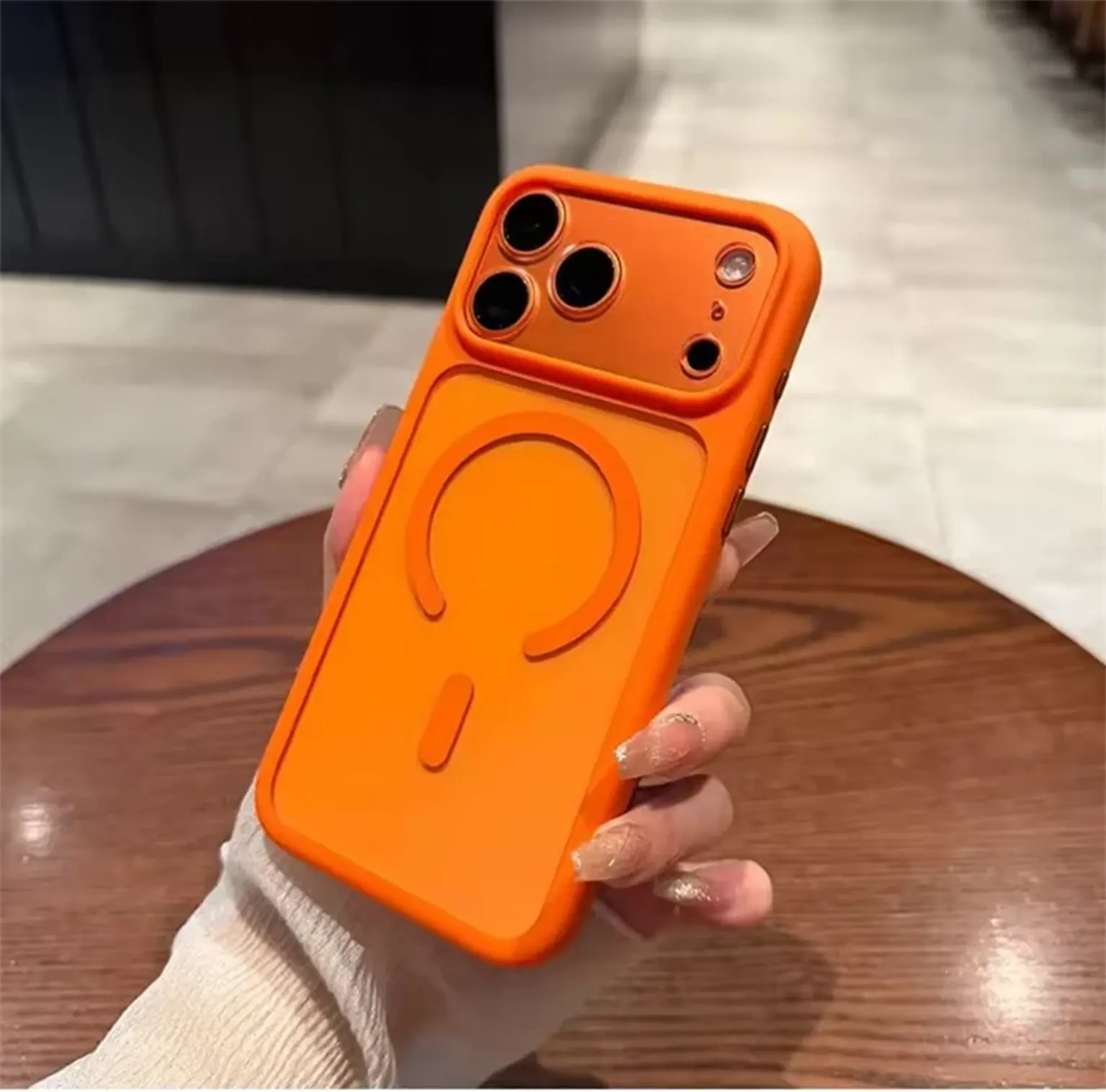 Cases & Covers Camera Protective Ultra Crystal Clear Matte Frame MagSafe Case for iPhone 17 Pro Max