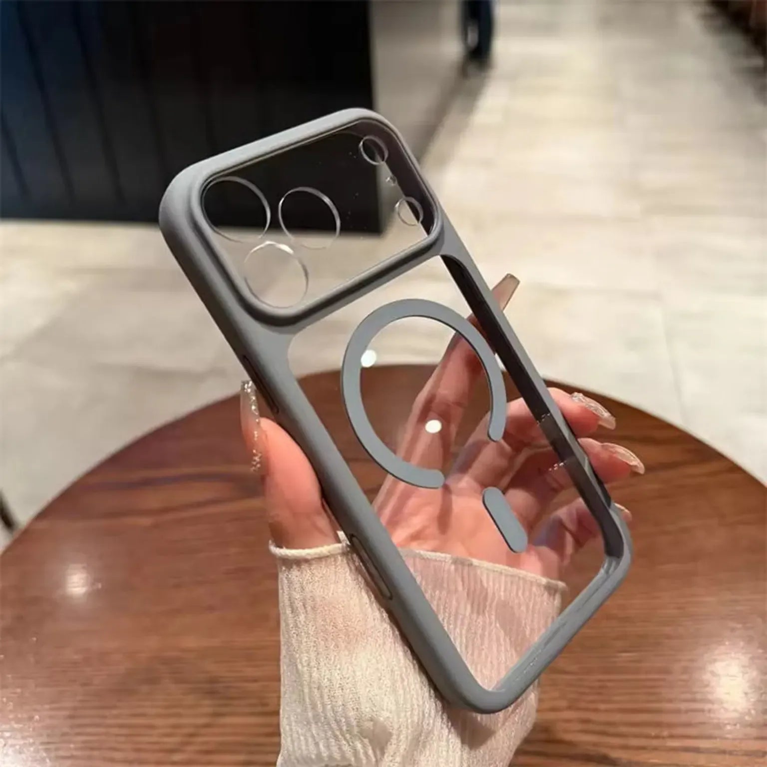 Cases & Covers Camera Protective Ultra Crystal Clear Matte Frame MagSafe Case for iPhone 17 Pro Max