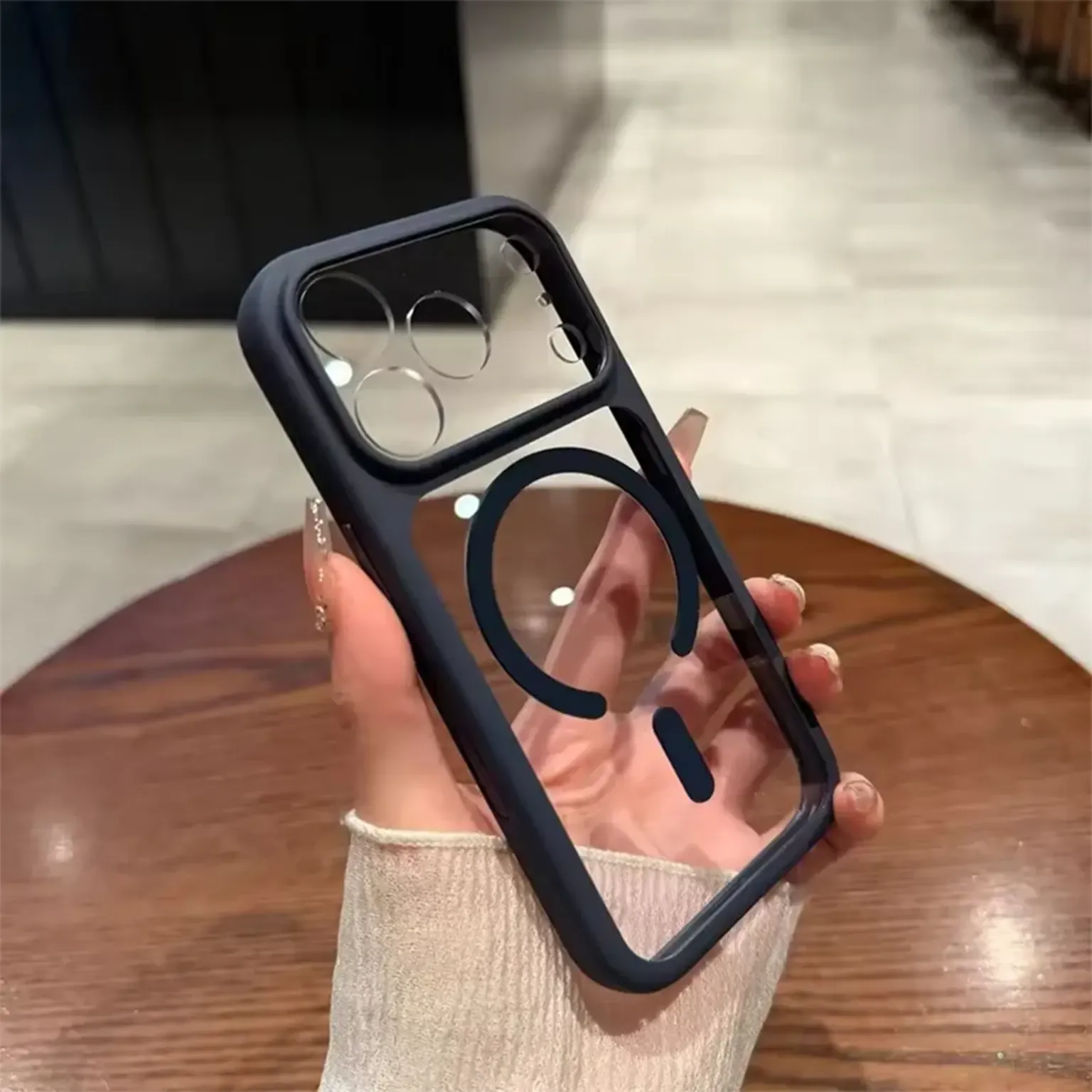 Cases & Covers Camera Protective Ultra Crystal Clear Matte Frame MagSafe Case for iPhone 17 Pro Max