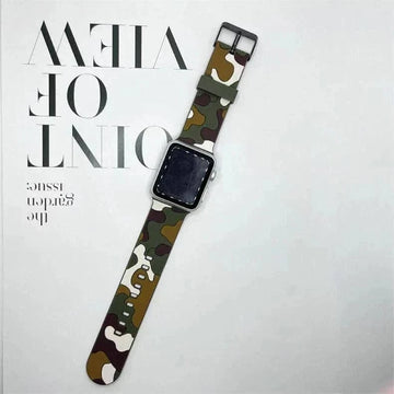 Watch Bands Camo Soft Silicone Band for Apple Watch 38 | 40 | 41 | 42mm S10