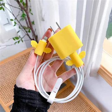 ktusu Generic Cases & Covers Candy Color Silicone Cover for Apple Adapter 18-20W Yellow