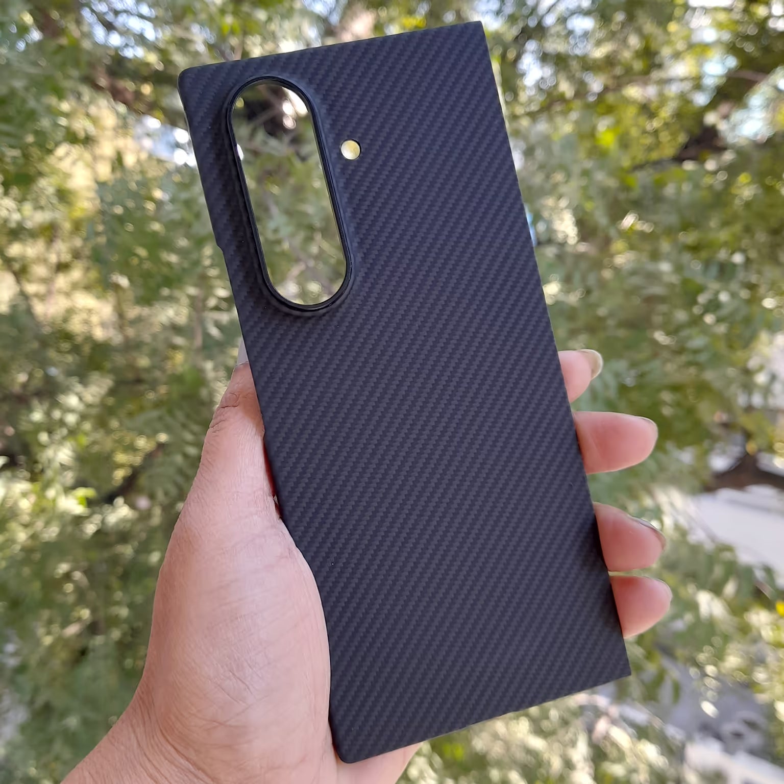 Real Aramid Carbon Fiber Magsafe Case for Samsung Z Fold7