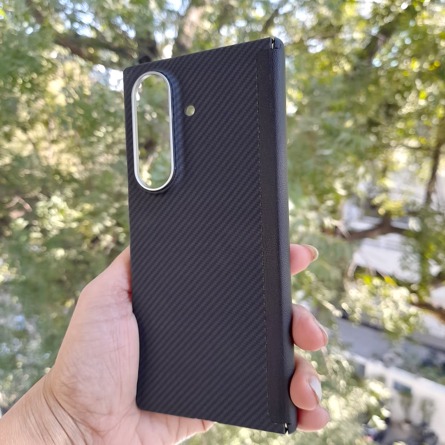 Real Aramid Kevlar Fiber Magsafe Case with Hinge Protection for Samsung Z Fold7