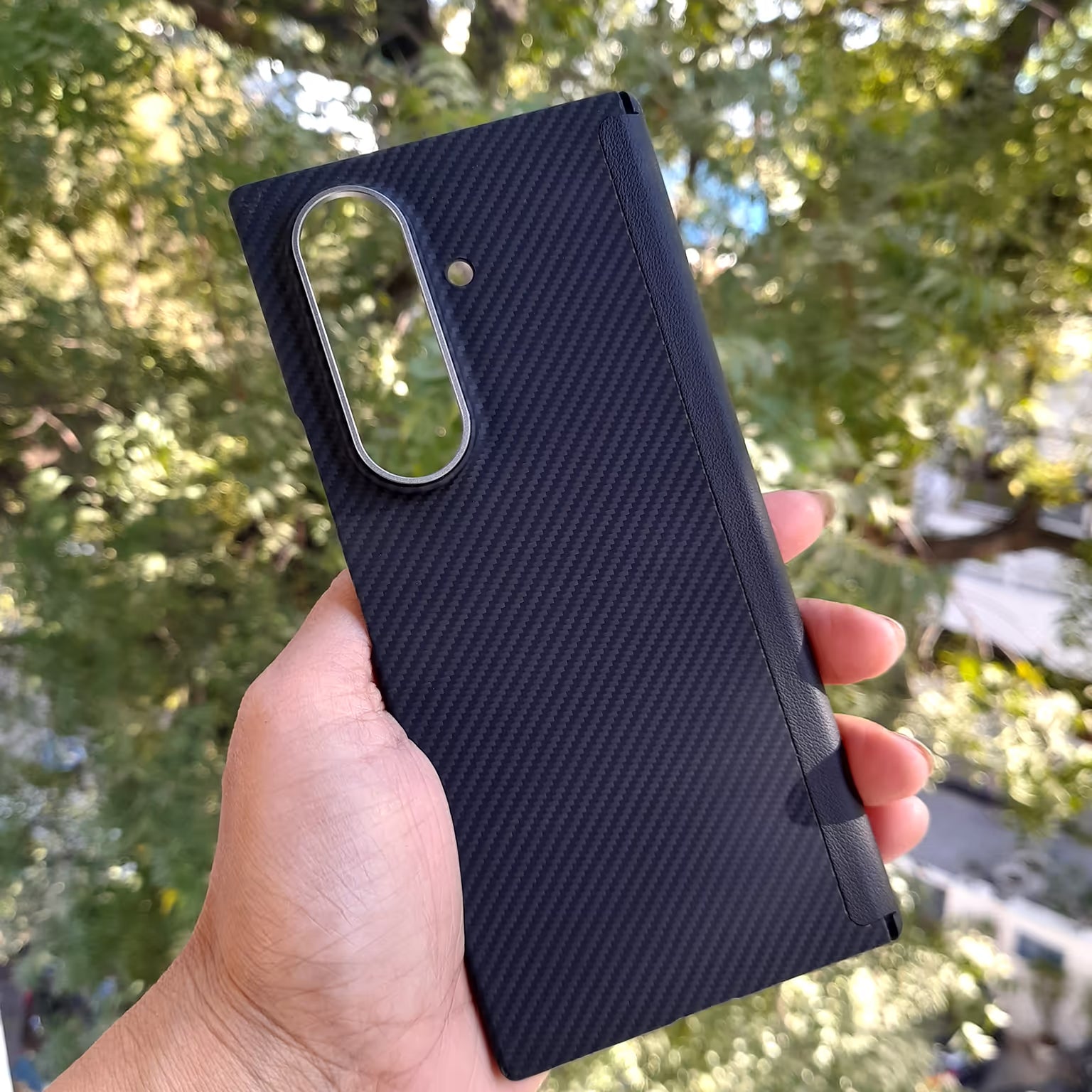 Real Aramid Kevlar Fiber Magsafe Case with Hinge Protection for Samsung Z Fold7