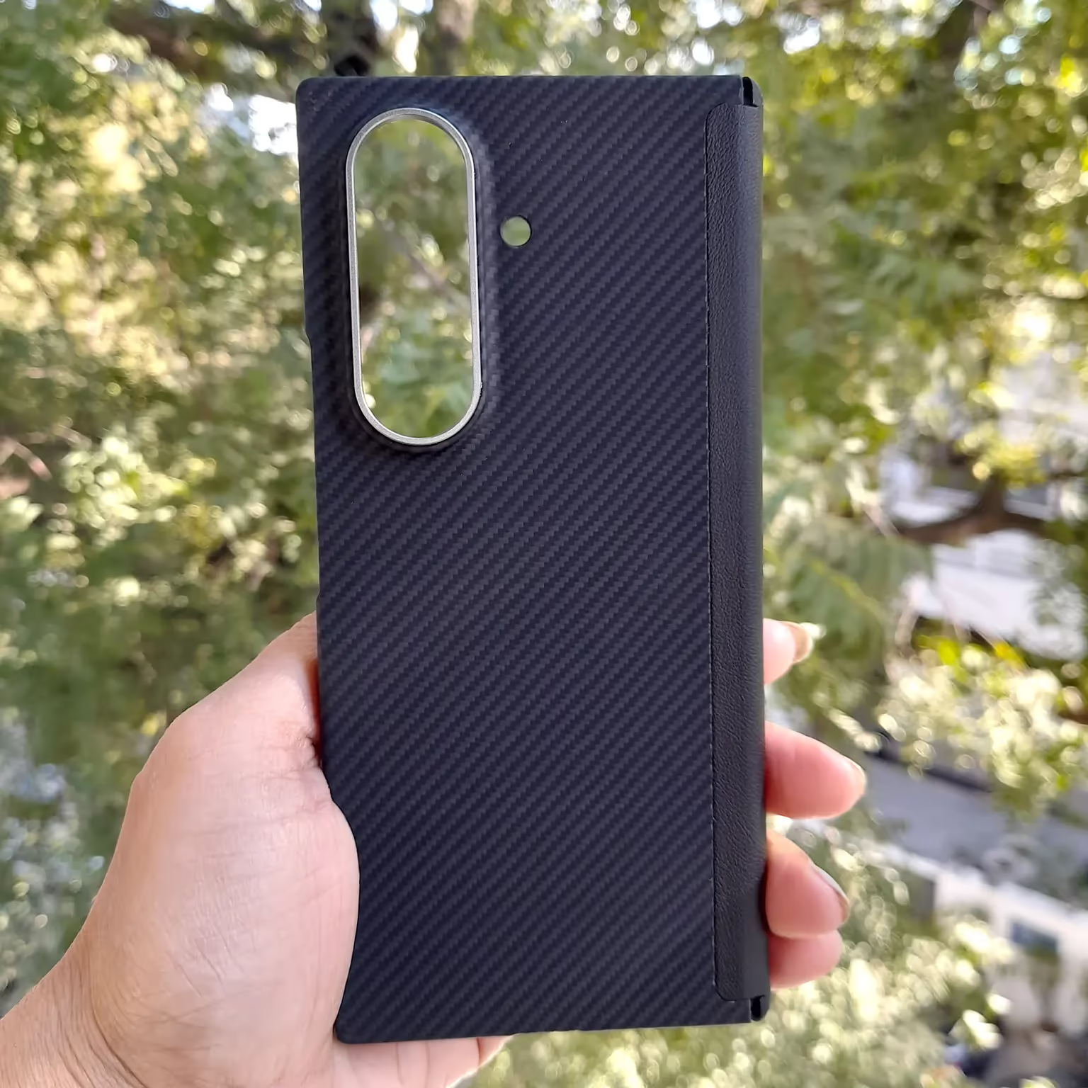 Real Aramid Kevlar Fiber Magsafe Case with Hinge Protection for Samsung Z Fold7