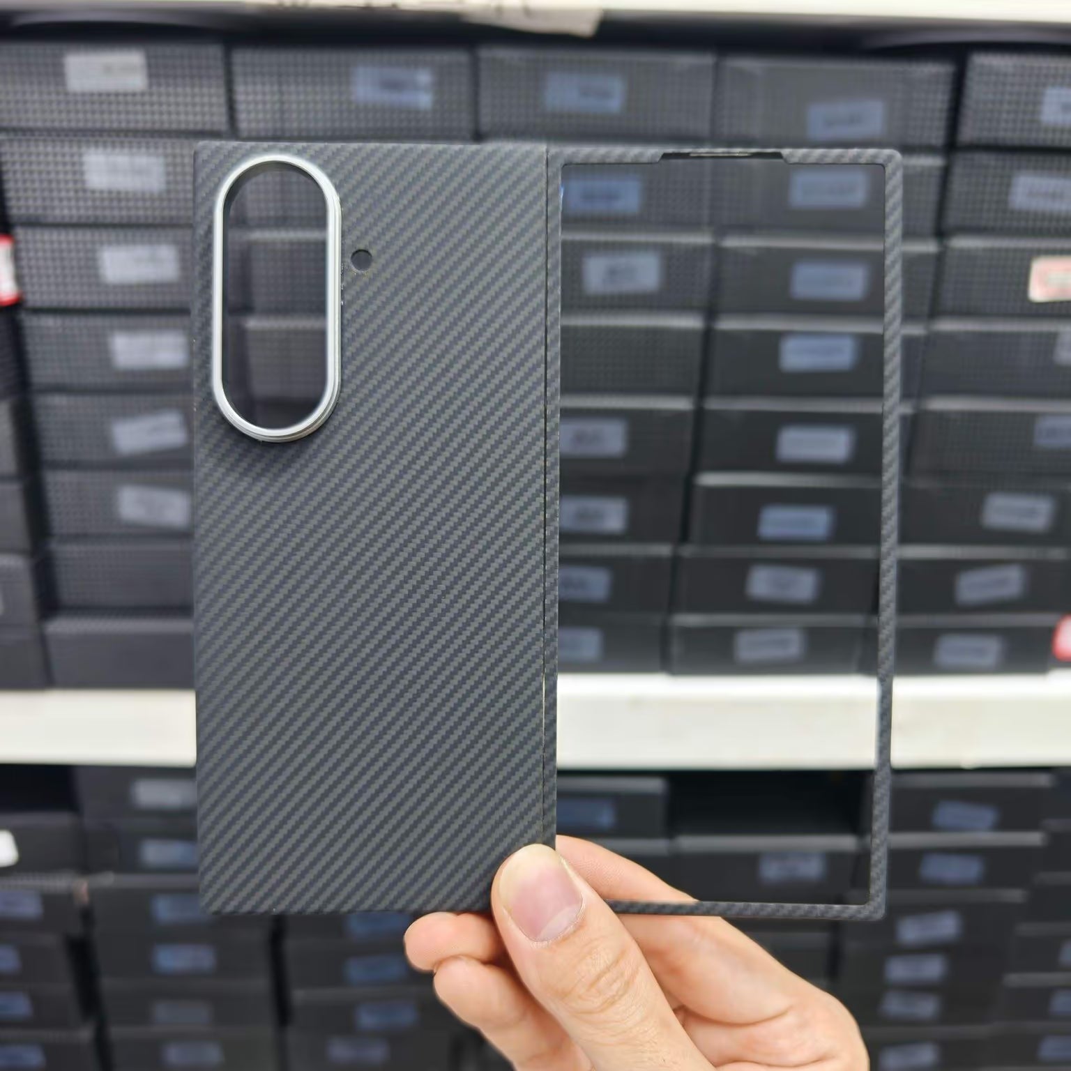 Real Aramid Kevlar Fiber Magsafe Case with Hinge Protection for Samsung Z Fold7