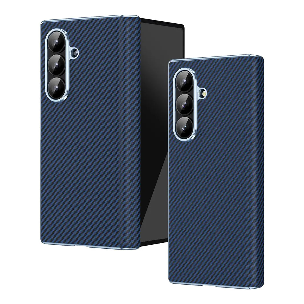 Cases & Covers Carbon Fiber Electroplating Case with Hinge Protection for Samsung Z Fold6