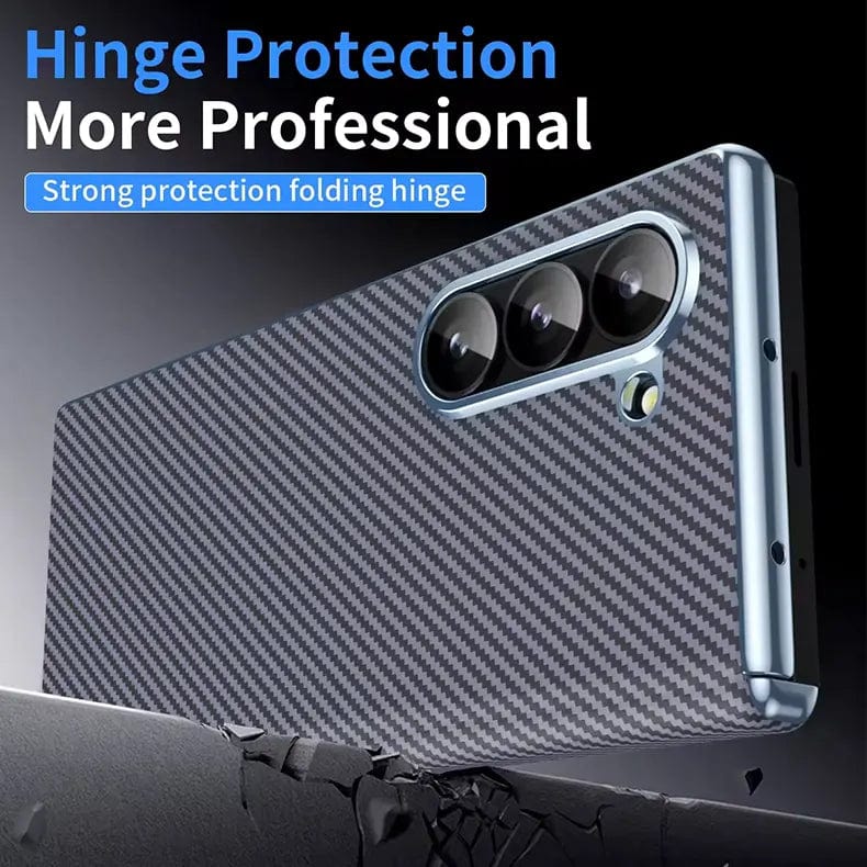 Carbon Fiber Electroplating Hard Case for Samsung Z Fold6