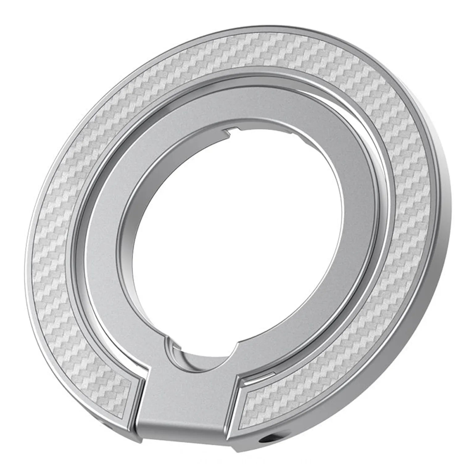 Carbon Fiber Finger Multi Angle Adjustable MagSafe Magnetic Ring Grip for Magsafe Function Built in Cases