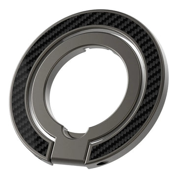 Carbon Fiber Finger Multi Angle Adjustable MagSafe Magnetic Ring Grip for Magsafe Function Built in Cases