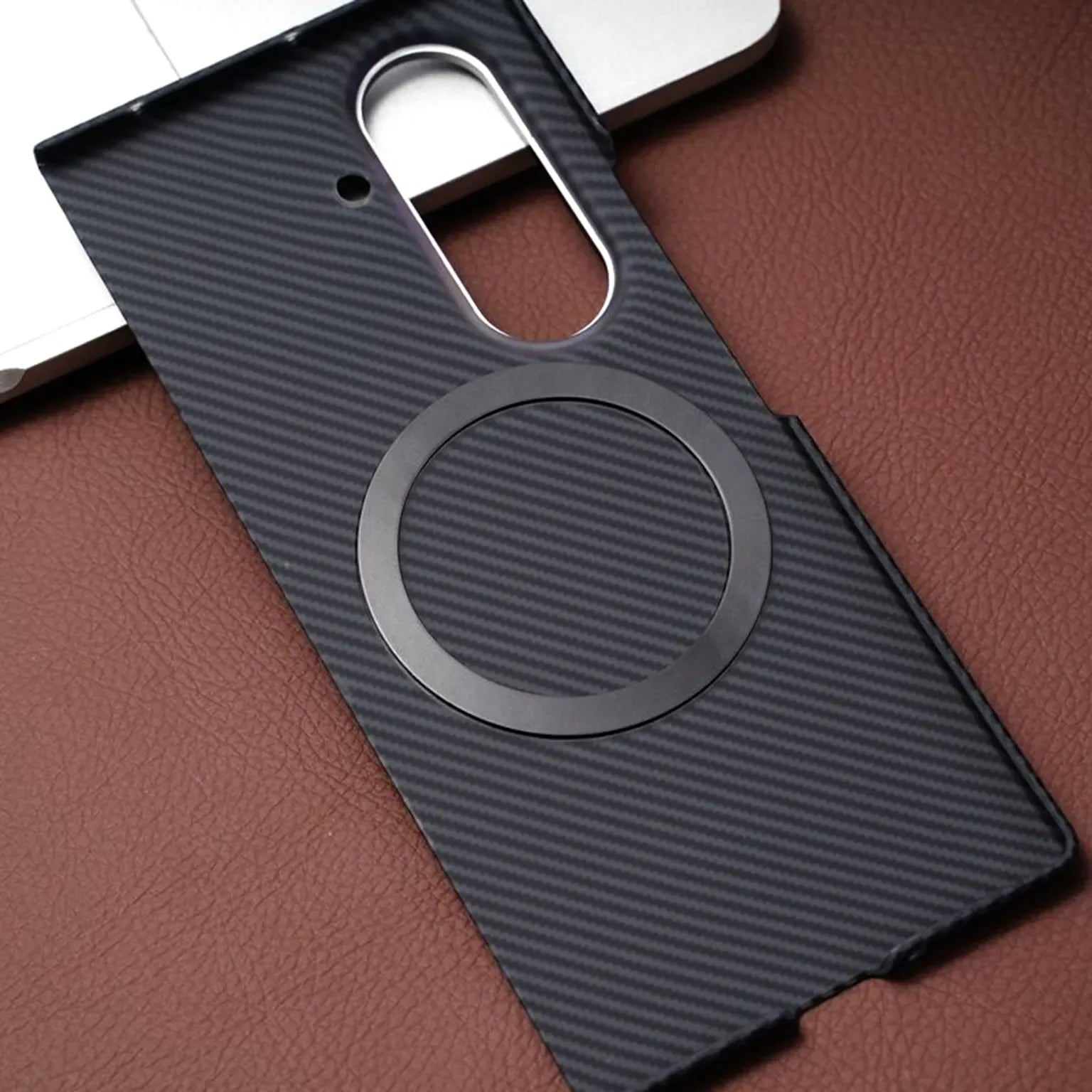 Cases & Covers Carbon Fiber Magsafe Slim Thin Lightweight Hard Back Case for Samsung Z Fold7