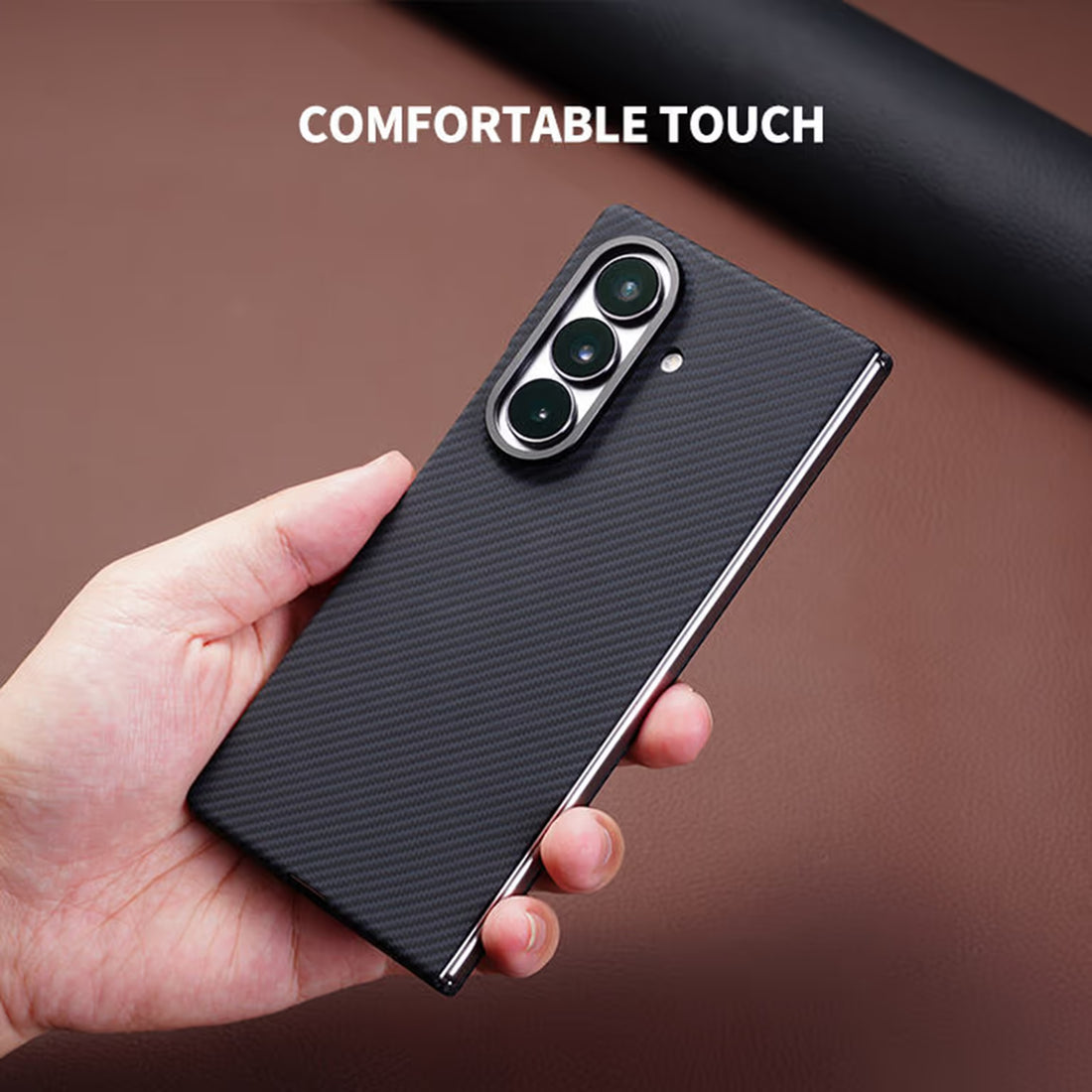 Cases & Covers Carbon Fiber Magsafe Slim Thin Lightweight Hard Back Case for Samsung Z Fold7