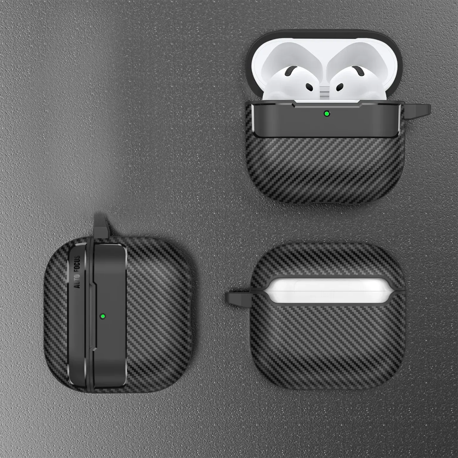 Cases & Covers Carbon Fiber Texture Bluetooth Earphone Protective Case Cover for Airpods Pro 3