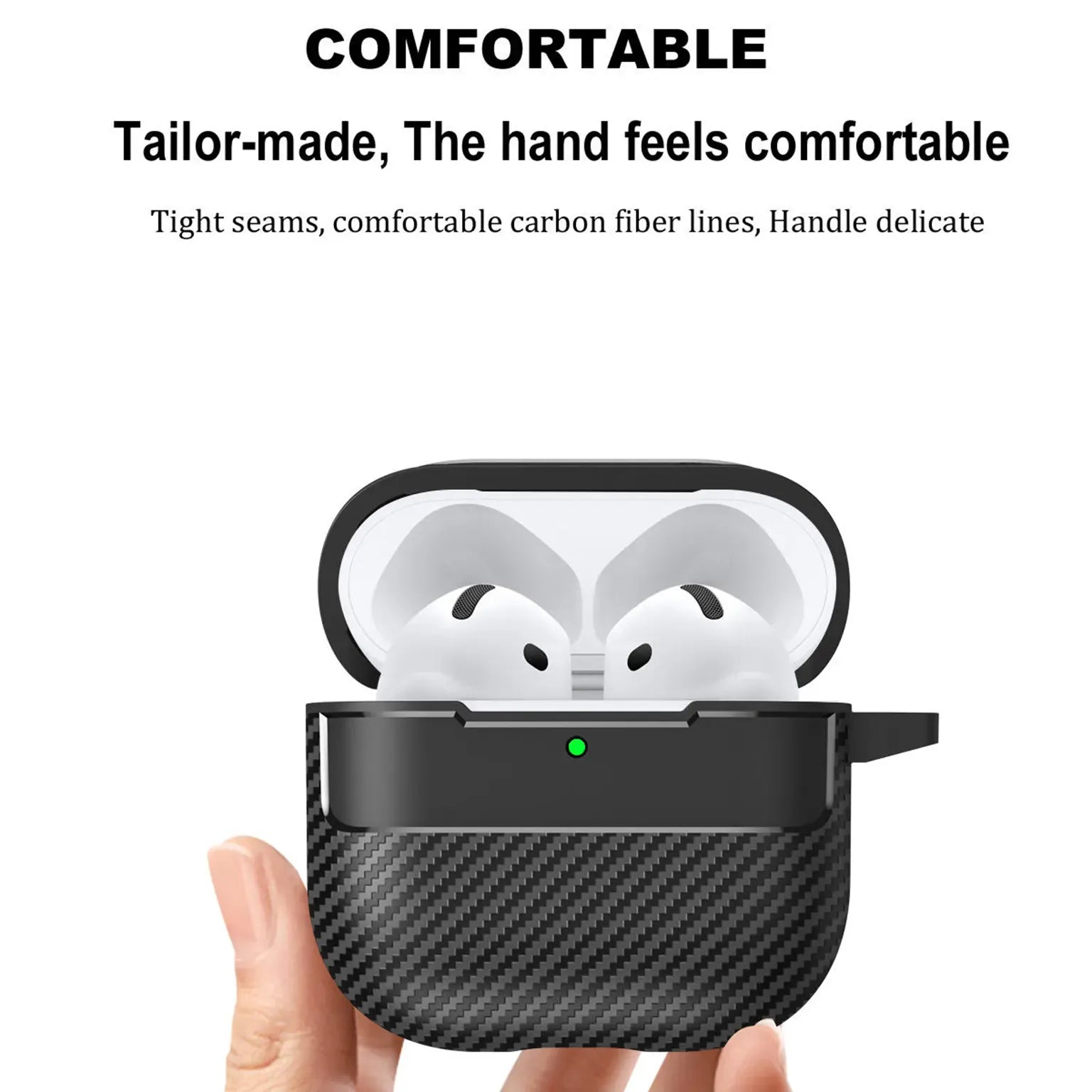 Cases & Covers Carbon Fiber Texture Bluetooth Earphone Protective Case Cover for Airpods Pro 3