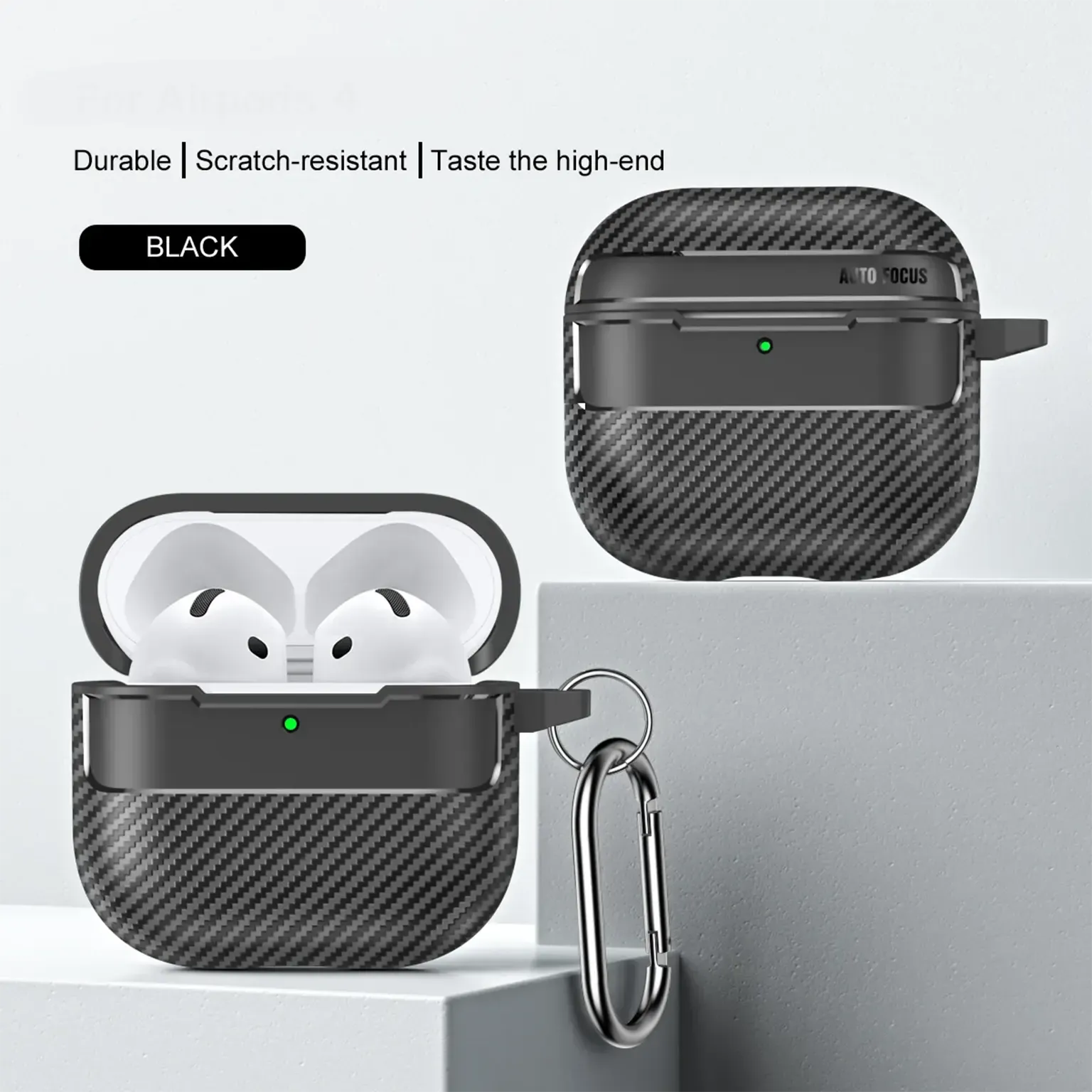 Cases & Covers Carbon Fiber Texture Bluetooth Earphone Protective Case Cover for Airpods Pro 3