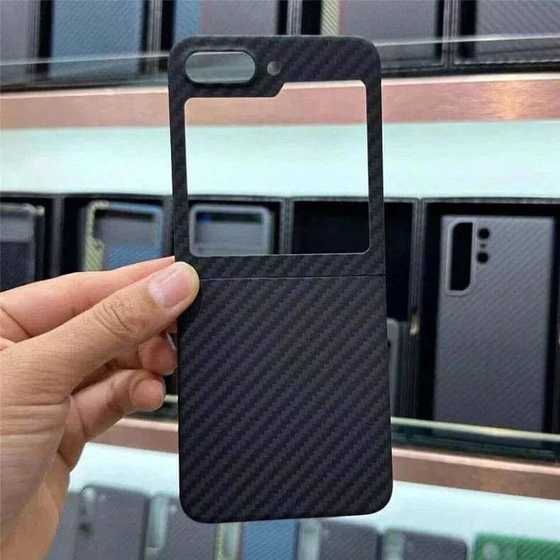 Carbon Fiber Texture Hard Case for Samsung Z Flip5