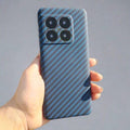 Cases & Covers for OnePlus 10 Pro / Blue Carbon Fiber Texture hard slim Phone Back case for OnePlus