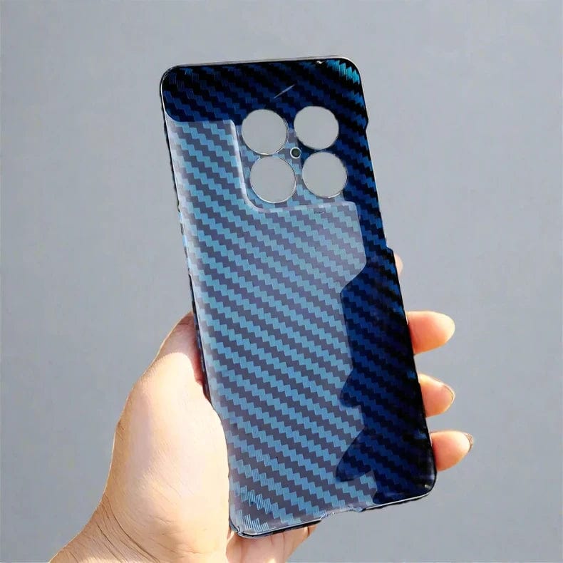 Cases & Covers for OnePlus 10 Pro / Blue Carbon Fiber Texture hard slim Phone Back case for OnePlus