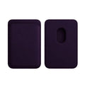 PU Magnetic Card Wallet Holder with MagSafe for Apple iPhone Deep Purple - Ktusu