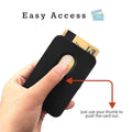 PU Magnetic Card Wallet Holder with MagSafe for Apple iPhone - Ktusu