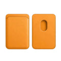 PU Magnetic Card Wallet Holder with MagSafe for Apple iPhone Yellow - Ktusu