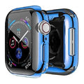 Soft Slim Shiny Full Body Screen Protector Watch Case for iWatch 44mm / Blue - Ktusu