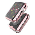 Soft Slim Shiny Full Body Screen Protector Watch Case for iWatch 44mm / Rose Gold - Ktusu