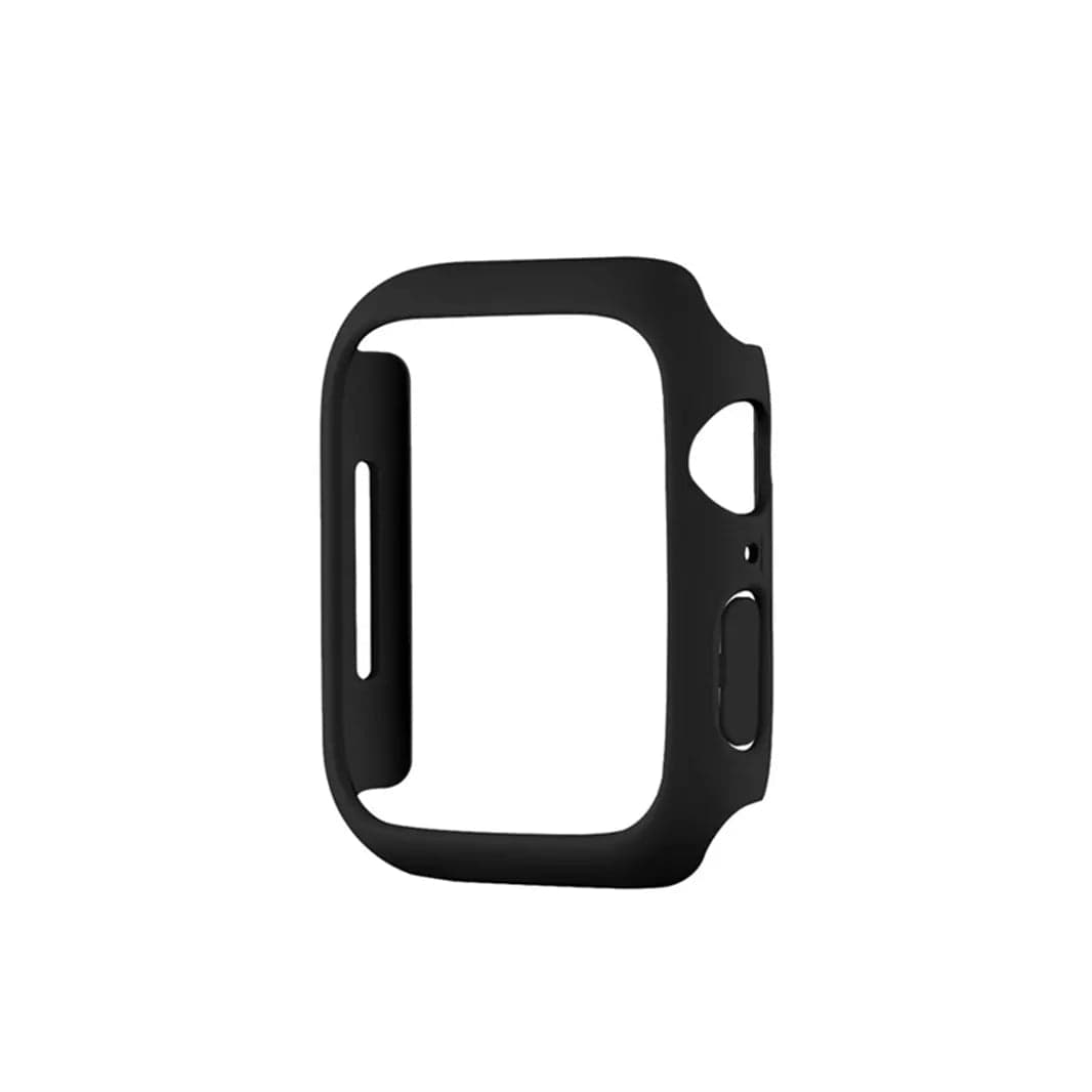 Matte Hard TPU Slim 360 Degree Body Bumper Case for iWatch 45mm / Black - Ktusu