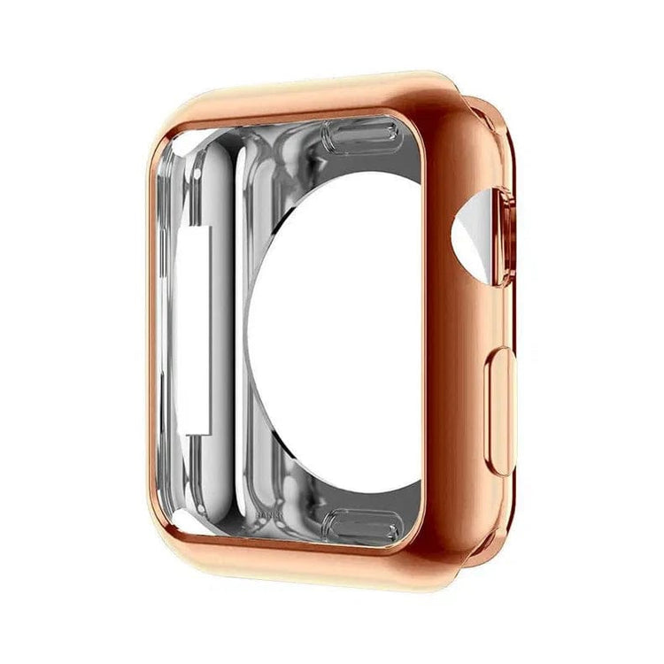 Soft Slim Shiny 360 Degree Body Bumper for iWatch 45mm / Bronze Gold - Ktusu