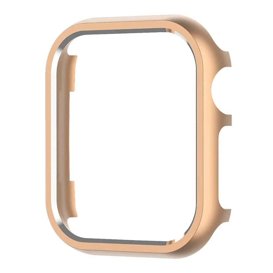 Shiny Metal Aluminium Alloy Bumper Frame for Apple Watch 46mm / Desert Titanium - Ktusu