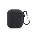 Woven Pattern Silicone Soft Case for Apple Airpods Airpods 1 | 2 / Black - Ktusu