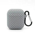 Woven Pattern Silicone Soft Case for Apple Airpods Airpods 1 | 2 / Grey - Ktusu