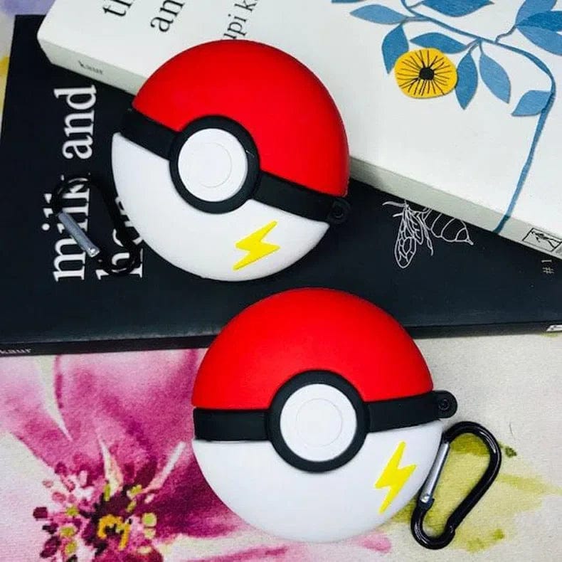 Silicone 3D Cartoon Character Case for Apple AirPods Airpods Pro / Pokemon Ball - Ktusu