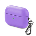 Genuine Leather Dual Layer Hard Case Cover for Apple Airpods Airpods Pro | Pro 2 / Lavender - Ktusu