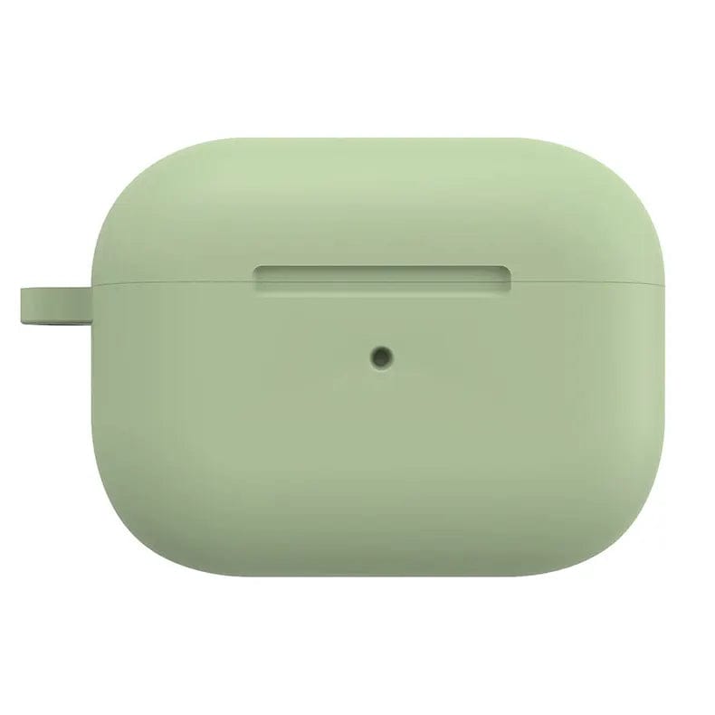 Liquid Silicone Soft Skin with front LED visible Case for Apple Airpods Airpods Pro | Pro 2 / Pine Green - Ktusu