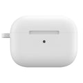 Liquid Silicone Soft Skin with front LED visible Case for Apple Airpods Airpods Pro | Pro 2 / White - Ktusu