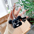 3D Silicone Case Cover for Apple Charger 18-20W with Spiral Cable Black Bear - Ktusu