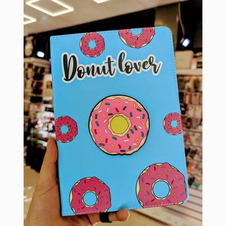 3D Silicone Cute Cartoon Print TPU Stand Case for iPad iPad Pro 10.2 | Air | Pro 10.5 / Donut Lover - Ktusu