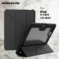 Nillkin Multi Angle Folding Leather Case With Pencil Holder for iPad iPad Pro 11 2024 / Black - Ktusu