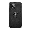 TPU Edges Glossy Keys Leather Texture Hard Phone Back Case for Apple iPhone iPhone 11 / Black - Ktusu