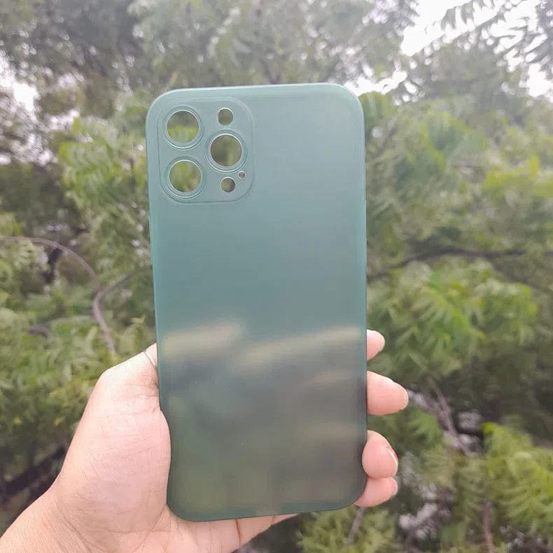 0.4mm Frosted Slim Matte Paper Phone Back Case for Apple iPhone iPhone 11 / Forest Green - Ktusu