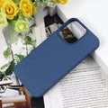 Soft TPU Inner Cloth Phone Back Case for Apple iPhone iPhone 13 Pro Max / Co Blue - Ktusu