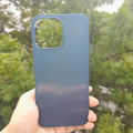 0.4mm Frosted Ultra-thin Slim Matte Paper Phone Back Case for Apple iPhone iPhone 14 / Blue - Ktusu