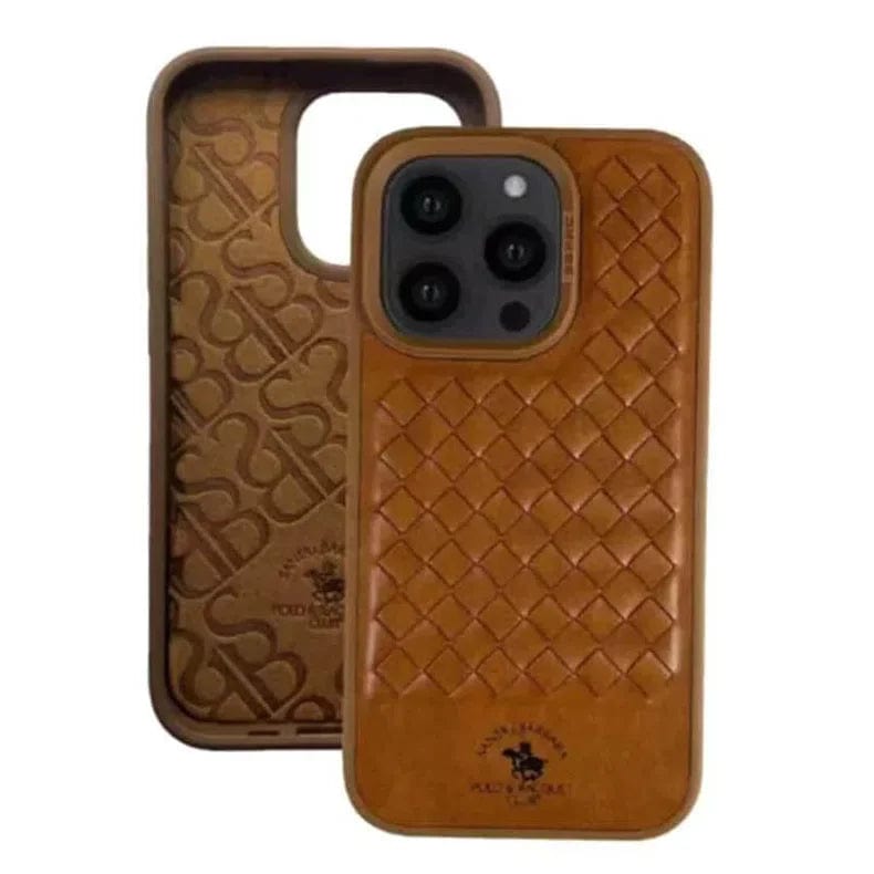 Santa Barbara Ravel Series Genuine Case Cover for Apple iPhone iPhone 14 / Brown - Ktusu