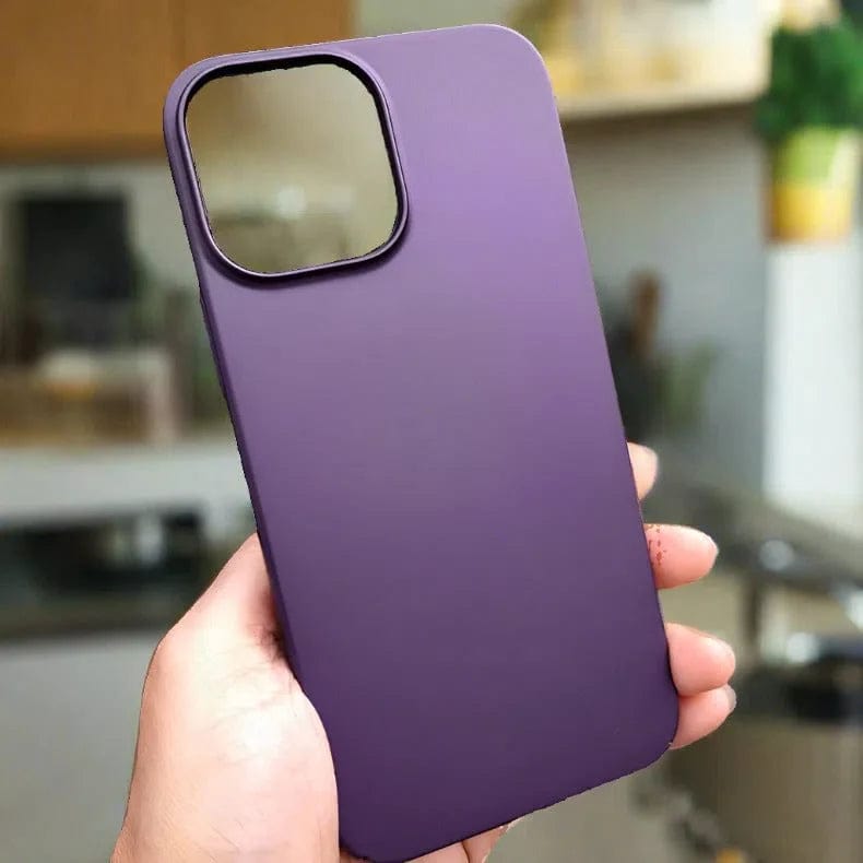 Slim Lightweight PC Hard Phone Back Case for  Apple iPhone iPhone 14 / Deep Purple - Ktusu