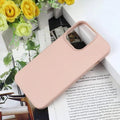 Soft TPU Inner Cloth Phone Back Case for Apple iPhone iPhone 14 Plus / Pink Sand - Ktusu