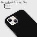 3 in 1 Metal Camera Frame Matte TPU Phone Back Case for Apple iPhone iPhone 14 Pro Max / Black - Ktusu