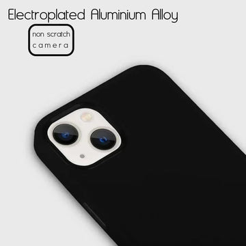 3 In 1 Metal Camera Frame Matte TPU Case for iPhone 14 Plus