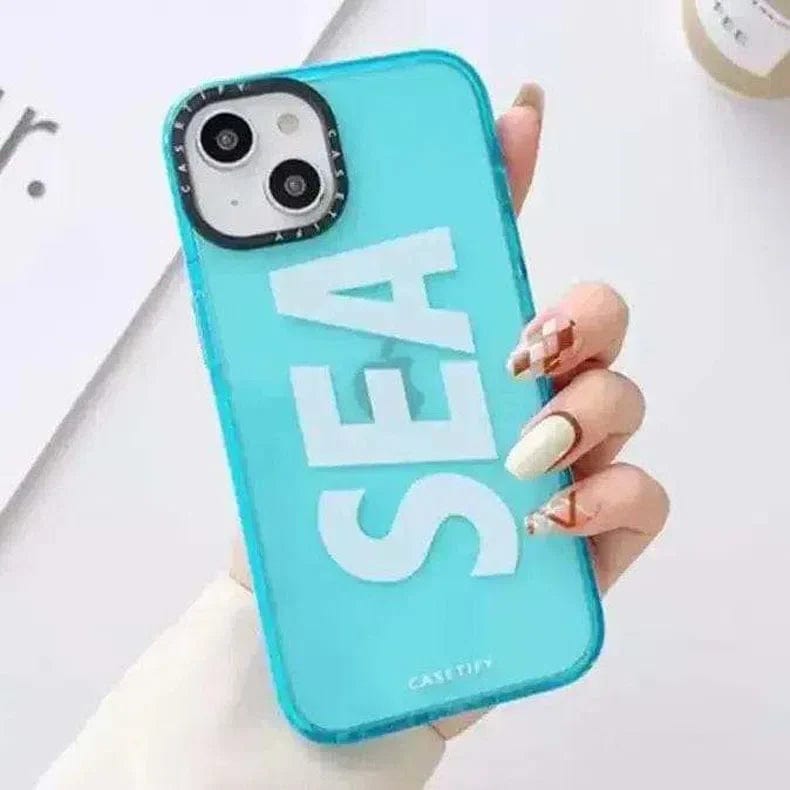 Lightweight Soft TPU SEA Phone Back Case for Apple iPhone iPhone 14 Pro Max / Blue - Ktusu