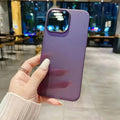 Frosted Ultra-thin Slim Matte MagSafe Hard Phone Back Case for Apple iPhone iPhone 14 Pro Max / Deep Purple / Without MagSafe - Ktusu